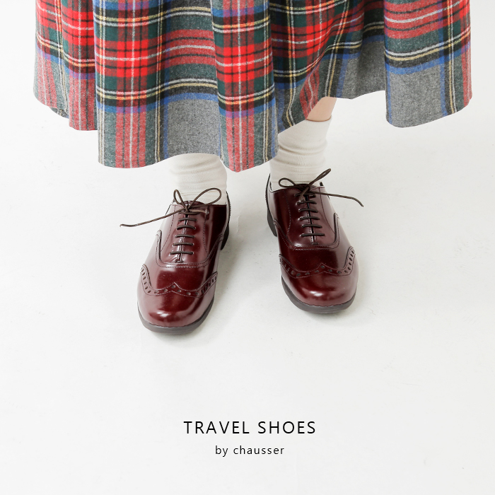 TRAVEL SHOES by chausser トラベルシューズバイショセ ウィングチップ 