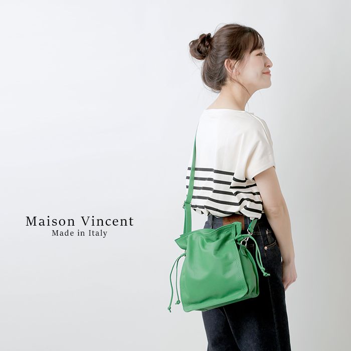 Maison Vincent(メゾン ヴァンサン)カウレザーショルダーバッグ 1518-soft