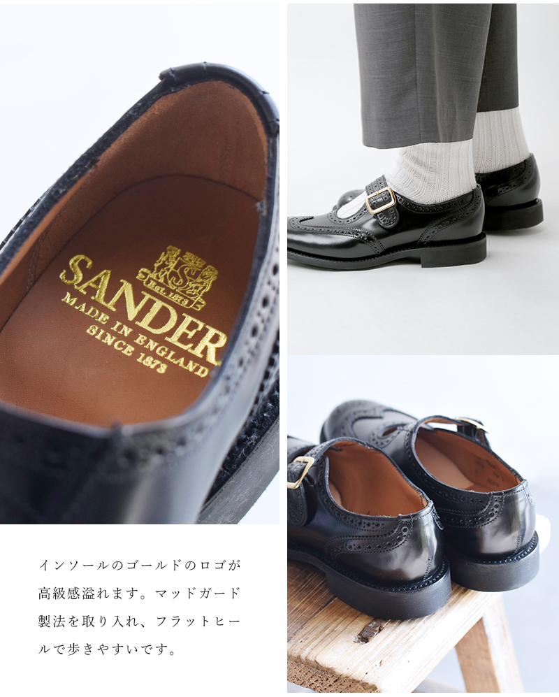 30%OFF】SANDERS サンダース ポリッシュドカーフレザーワンストラップシューズ 2265-yh レディース | Piu di  aranciato(ピウディアランチェート)