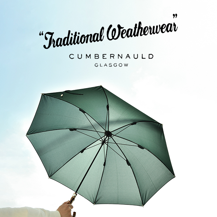 Traditional Weatherwear(トラディショナルウェザーウェア)ミニバンブーハンドル晴雨兼用長傘“UMBRELLA BAMBOO MINI” a221slggo0260br-px