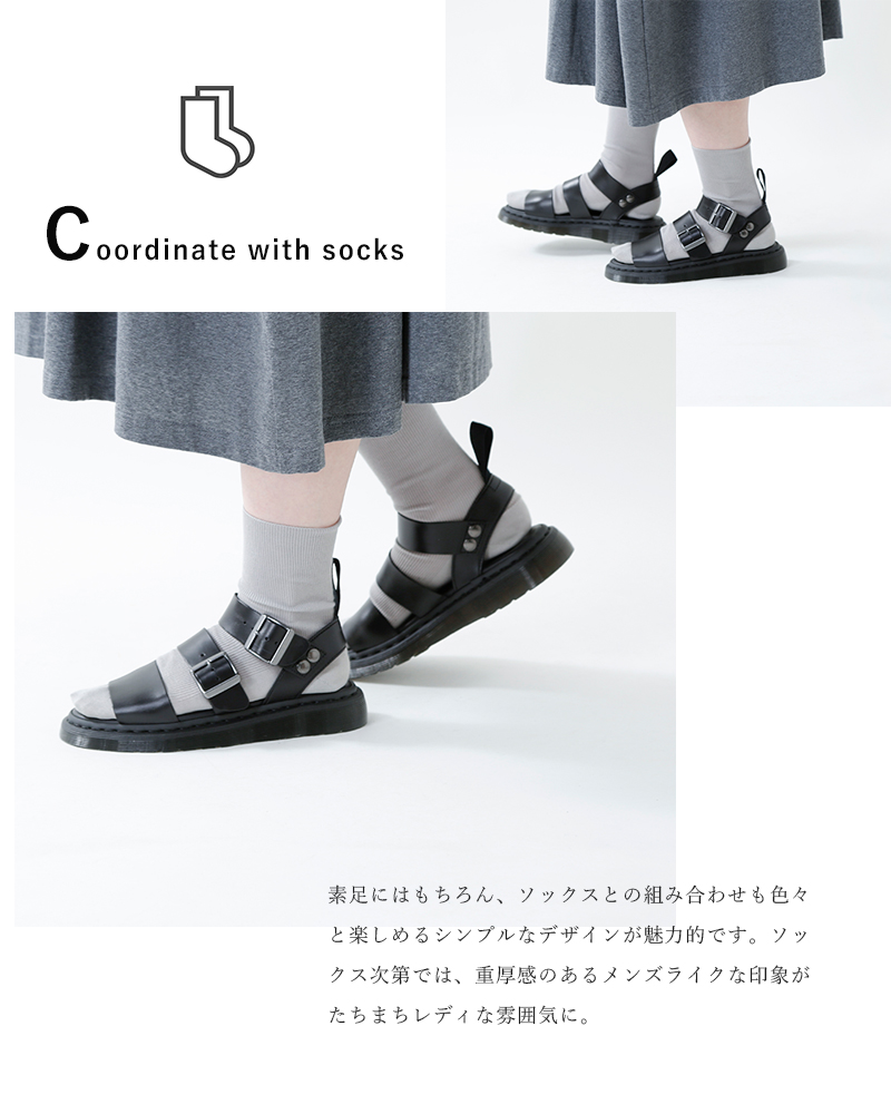 Drmartens ドクターマーチン ストラップサンダル Gryphon Gryphon Rf Piu Di Aranciato