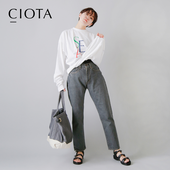 CIOTA(シオタ)スビンコットン13.5ozテーパードデニムパンツ nptl