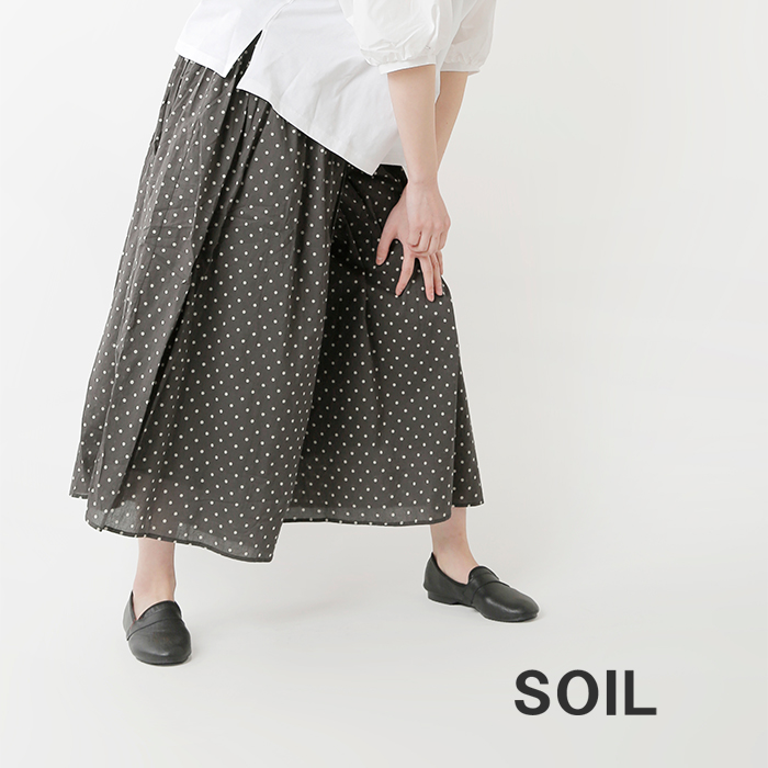 22ss新作 Soil ソイル コットンボイルドットプリントキュロットパンツ Nsl215 Mn サイズ交換初回無料 Piu Di Aranciato