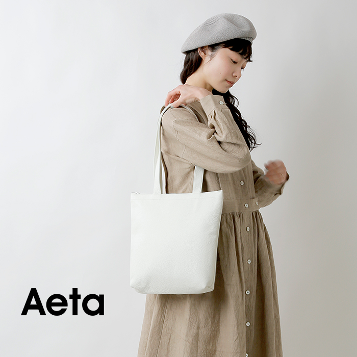 Aeta(アエタ)レザージッパートートバッグS“ZIPPER TOTE S” pg47-yh