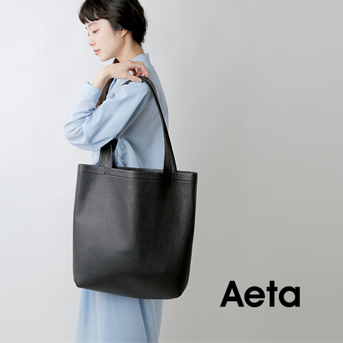 Aeta(アエタ)レザースクエアトートバッグL“TOTE L” pg48-yh | iroma