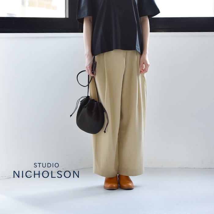 【サイズ US30】プリーツ パンツ STUDIO NICHOLSON