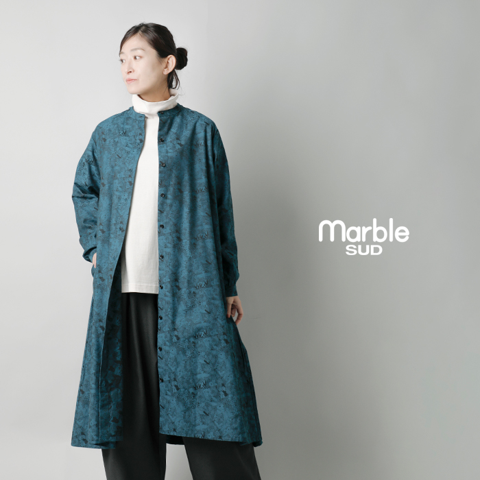 marble SUD(マーブルシュッド)ジャガードシャツワンピース“membersJQ”03df014100