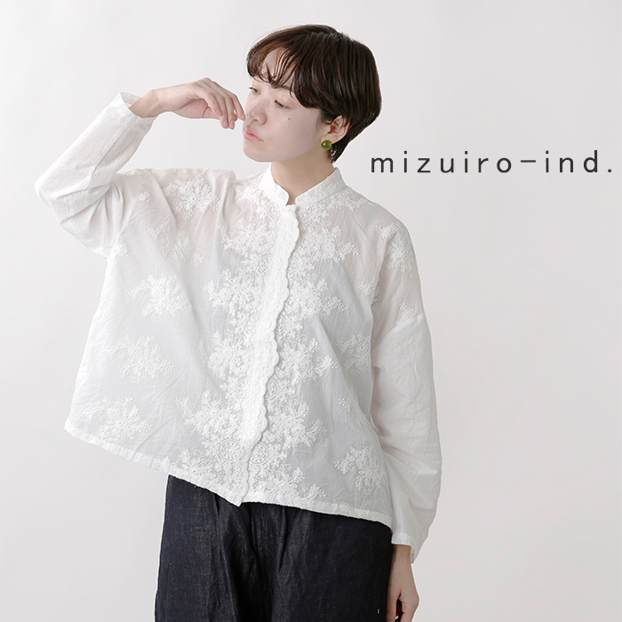 早物勝ちセール価格Mizuiro ind ストライプシャツ F 綿１００ 超美品