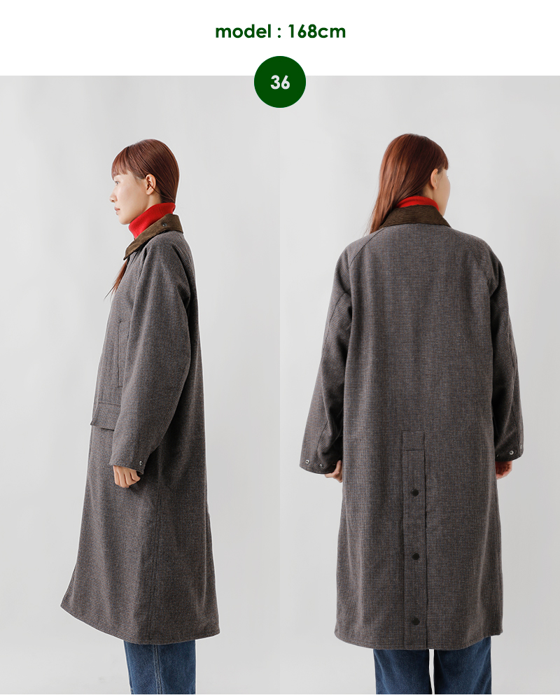Barbour(バブアー)スノードンウールチェックコート“SNOWDONWOOLCHECK”232mcag009