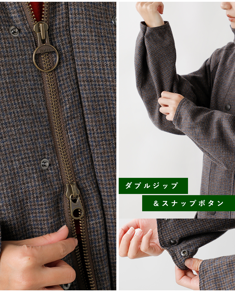 Barbour(バブアー)スノードンウールチェックコート“SNOWDONWOOLCHECK”232mcag009