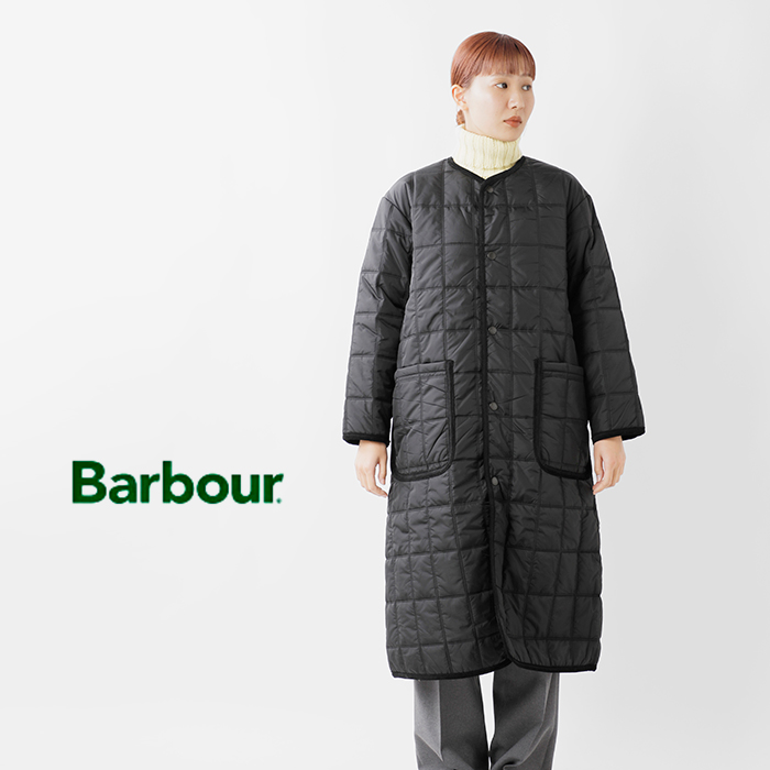 2023aw新作】Barbour バブアー キルティング ラウンドカラー ロング