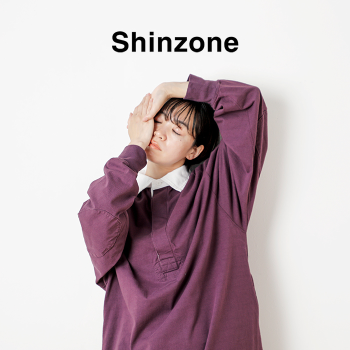 THE SHINZONE　シンゾーン　ハイネックニットドレス　ネイビー