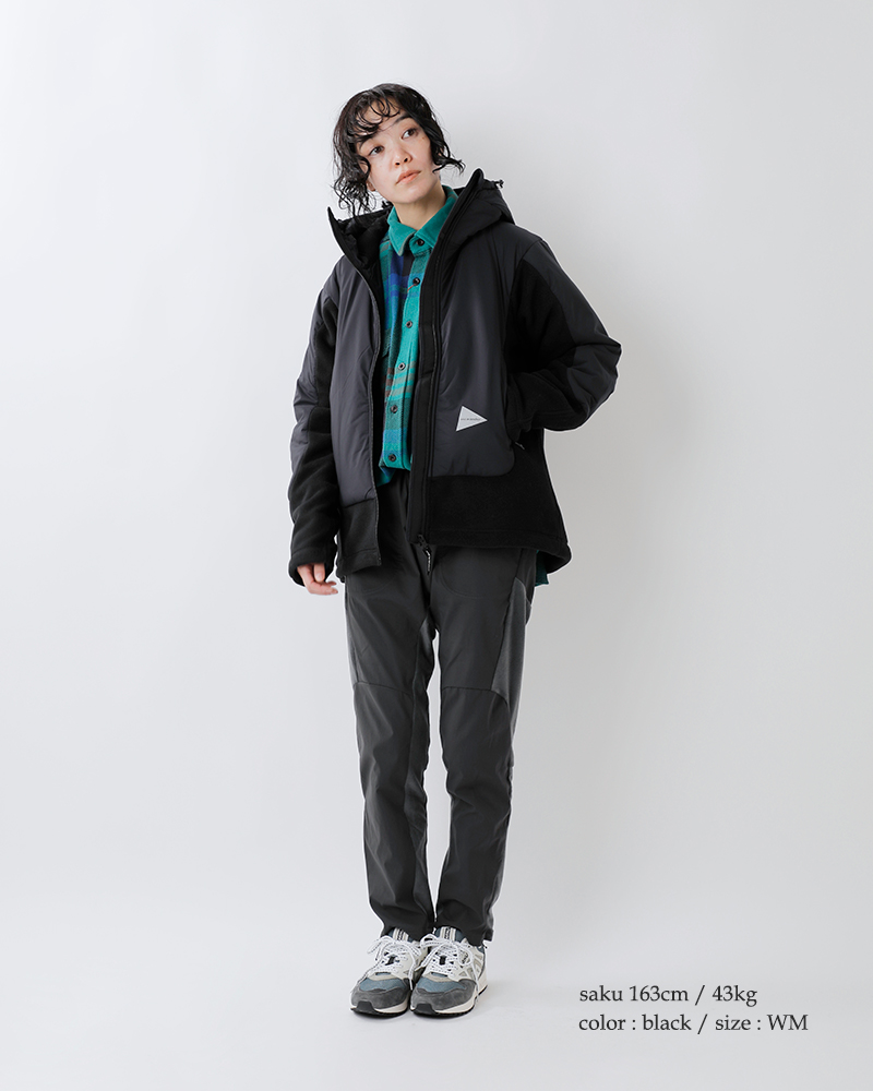 and wander アンドワンダー トップ フリース ジャケット “top fleece