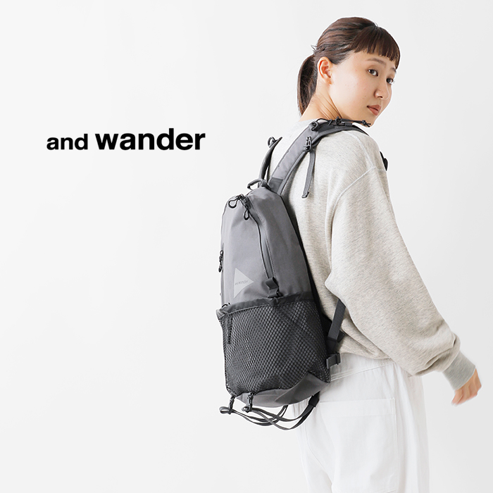 and wander -30L back pack バックパック カーキ - リュック