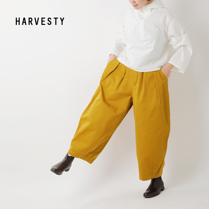 新品未使用【HARVESTY】チノクロスサーカスパンツ　ベージュ　サイズ1チノパン