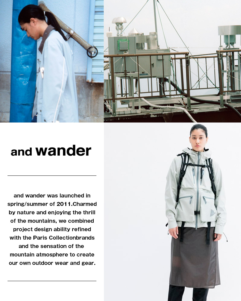 and wander(アンドワンダー)エコパックショルダーポーチ“ECOPAKsholderpouch”574-3975007