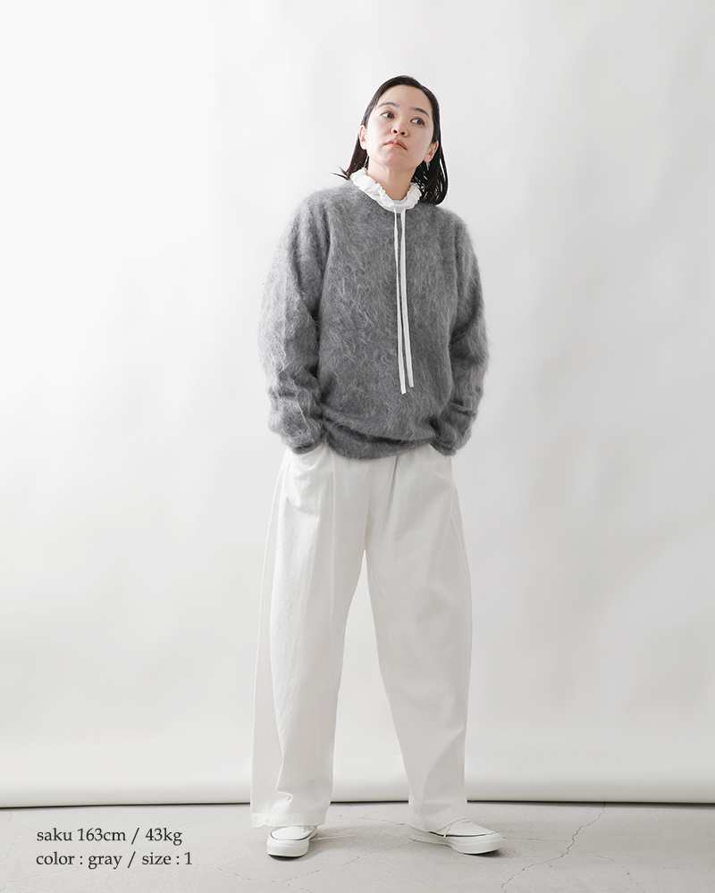 BODHI ボーディ カシミヤ フェザー モヘア セーター “CASHMERE FEATHER MOHAIR SWEATER” bd17019-tr