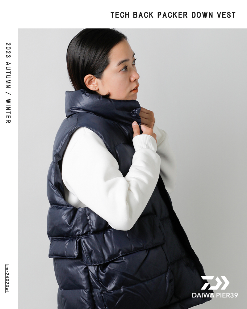 daiwapier39撥水バックパッカーダウンベスト“TECHBACKPACKERDOWNVEST”bw-24023wl