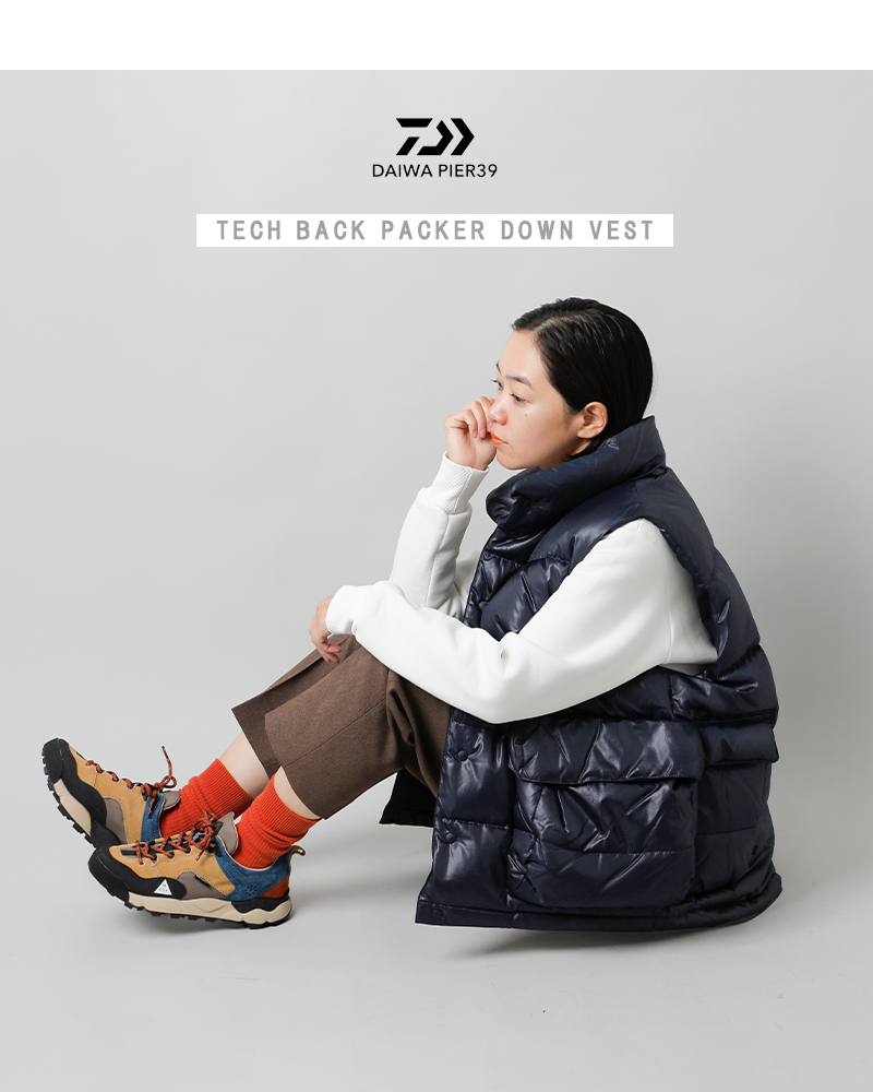 daiwapier39撥水バックパッカーダウンベスト“TECHBACKPACKERDOWNVEST”bw-24023wl