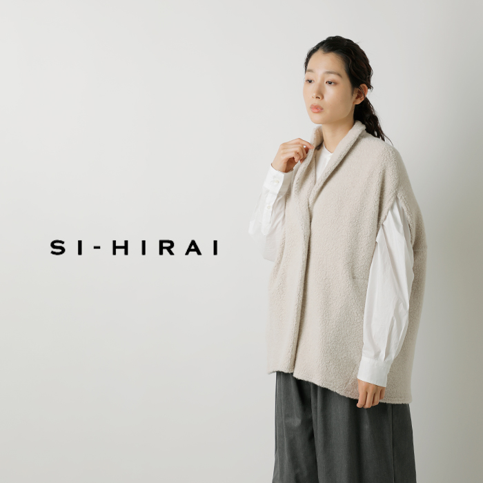 SI-HIRAI(スーヒライ)ウールラップジレchaw23-4812