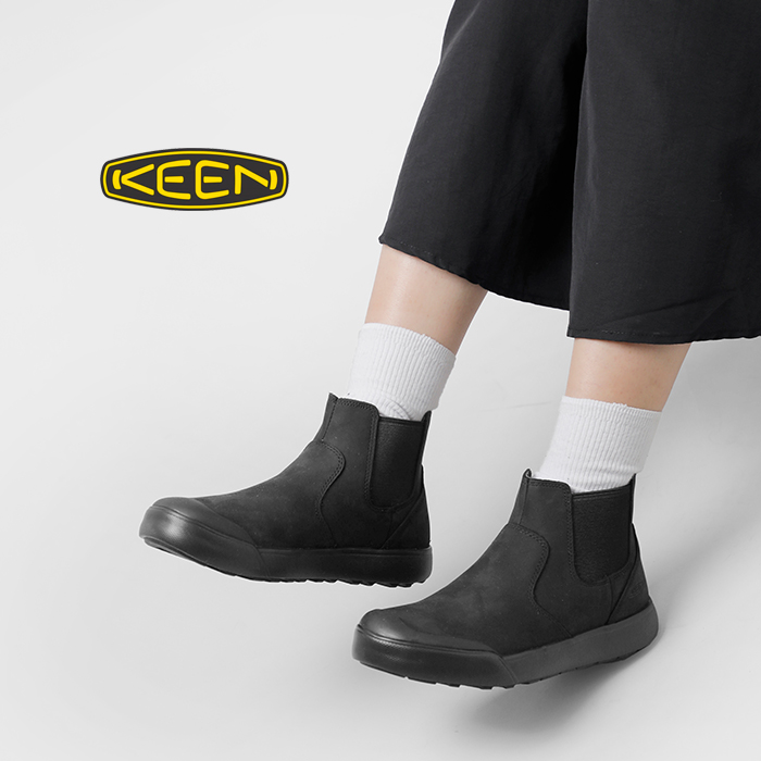 KEEN キーン軽量 耐水 エレナ チェルシー サイドゴア ブーツ “ELENA
