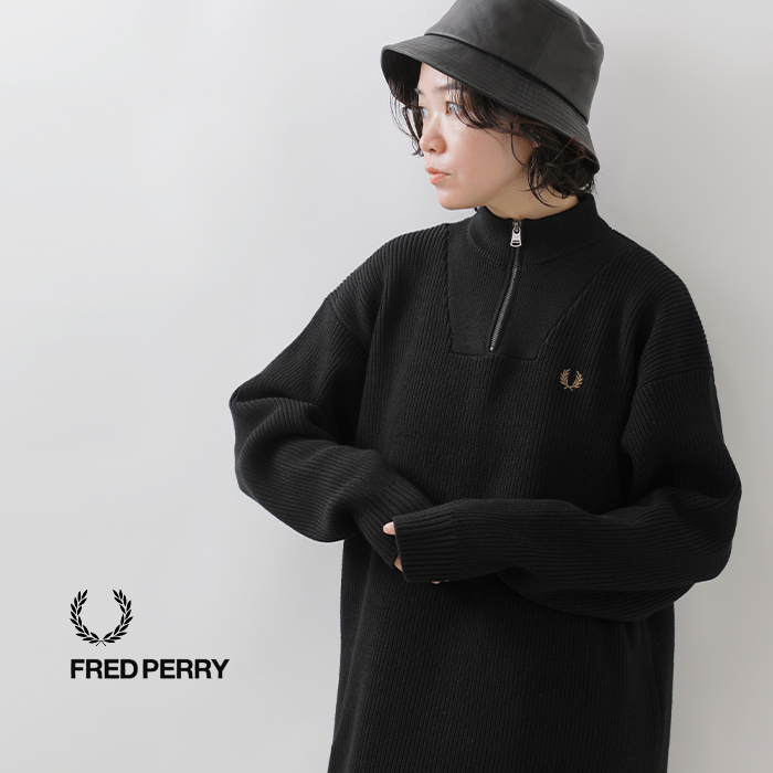Fred perry ハーフジップ