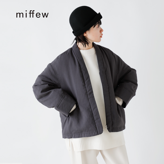 miffew / ミフュー 」ZIP UP DOWN CARDIGAN-