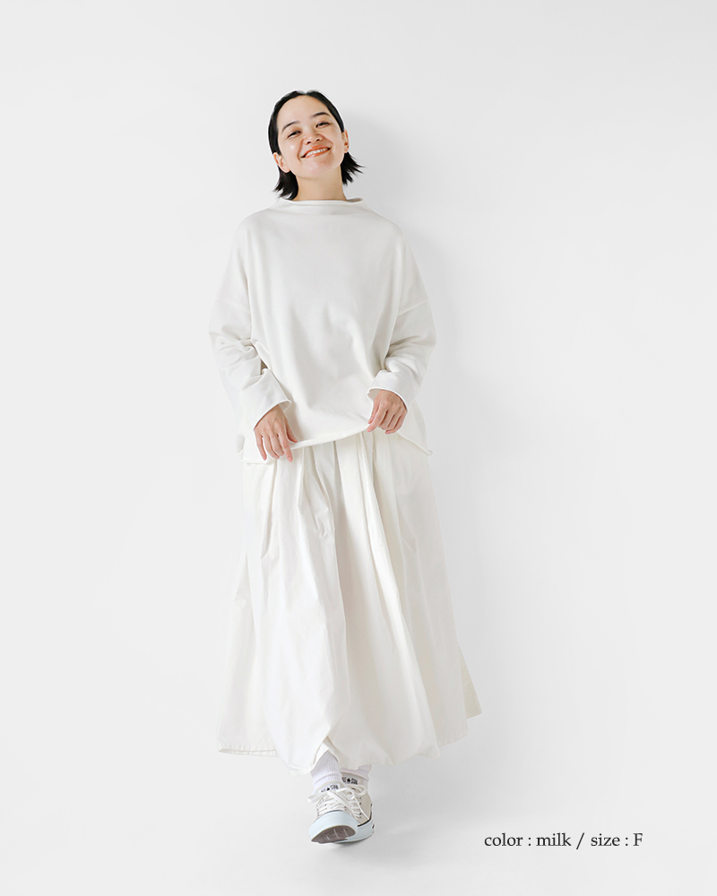 Gauze#(ガーゼ)コットンボトルネックワイドスウェットプルオーバー“BOTTLENECKWIDESWEATPULLOVER”g848