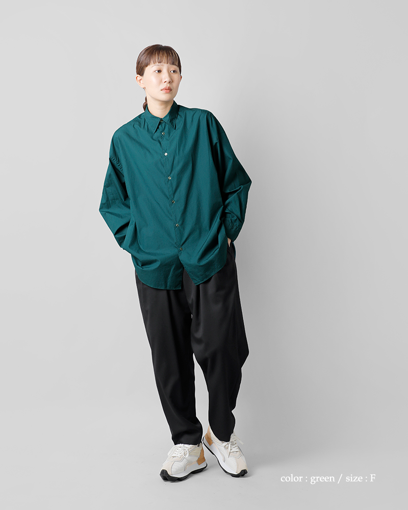 graphpaper グラフペーパー Broad L/S Oversized Regular Collar Shirt