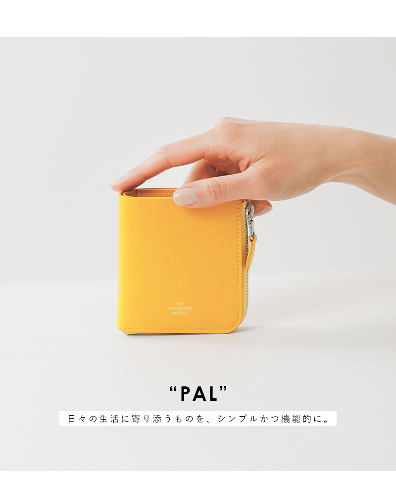 standardsupplyレザーハーフジップウォレット“PAL”half-zip-wallet