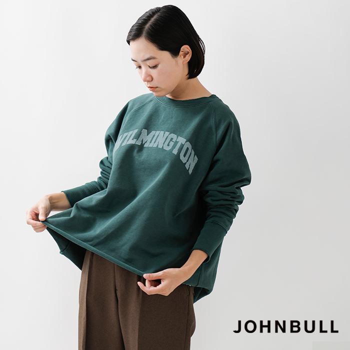 ☆】【30%OFF】Johnbull ジョンブル ピグメント ヘビー 裏毛 ロゴ