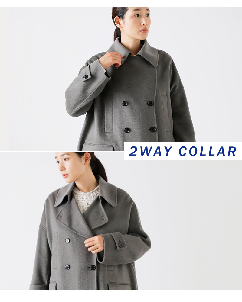 【2023aw新作】Traditional Weatherwear トラディショナルウェザーウェア , コンウィー カシミヤ混 Wフェイス リバー  コート “CONWY” l232thfco0373wl-yo レディース【サイズ・カラー交換初回無料】