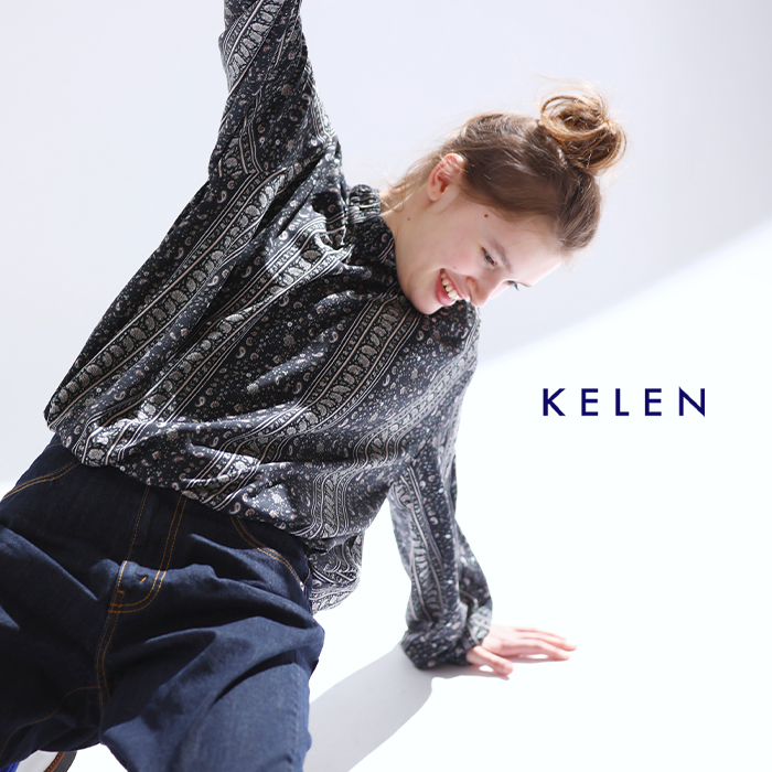 ☆】【30%OFF】kelen ケレン ペイズリー プリント ブラウス “LIPI