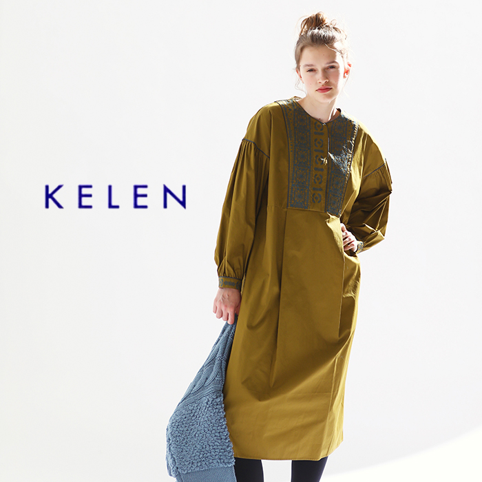 40%OFF】kelen ケレン コットン 刺繍 デザイン ドレス “QUARA