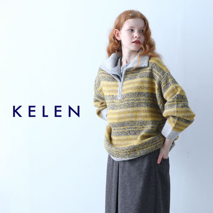 クーポン対象】【2023aw新作】kelen ケレン オリジナル ボーダー