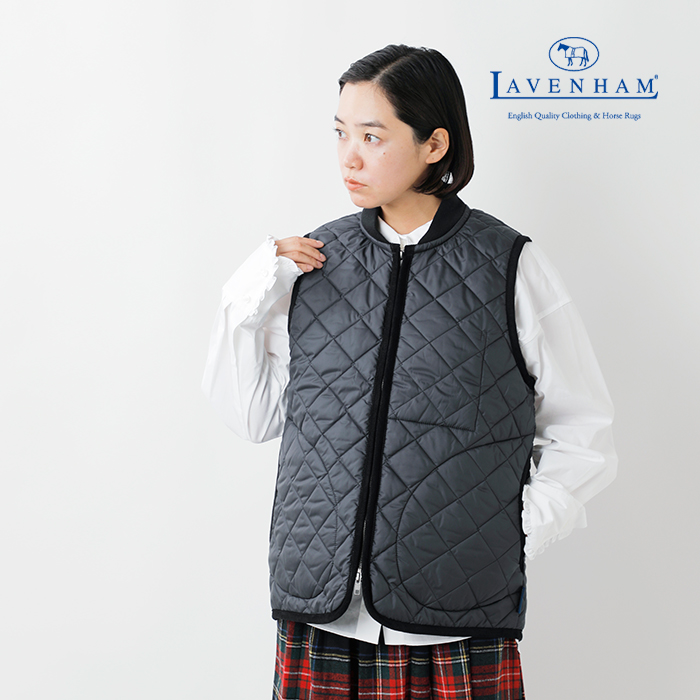 LAVENHAM(ラベンハム)キルティングジップボンバージレ“ZIPBOMBERGILET”lv6037