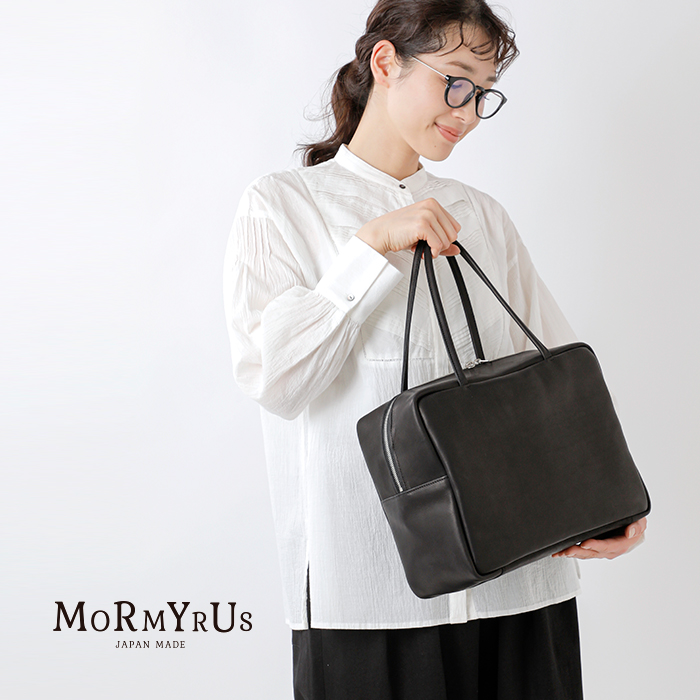 mormyrus モルミルス プレスドルースターレザー スクエア ハンドバッグ