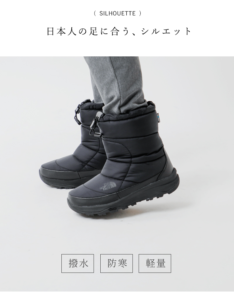 THE NORTH FACE ノースフェイス , ヌプシ ブーティ ウォータープルーフ 7“Nuptse Bootie WP VII”  nf52272-fn 【サイズ交換初回無料】