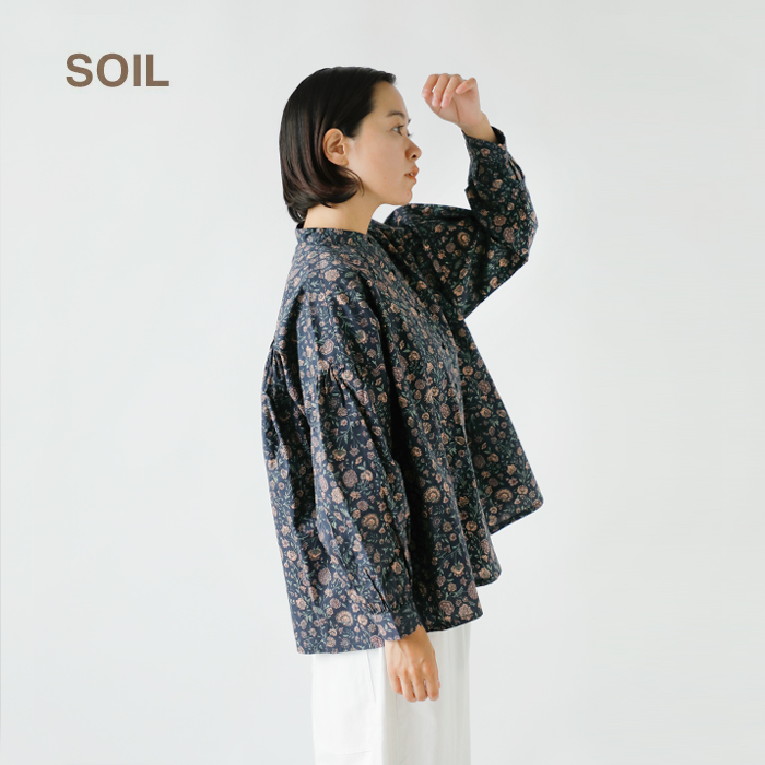 クーポン対象】SOIL ソイル 40sポプリン フラワー プリント バンド