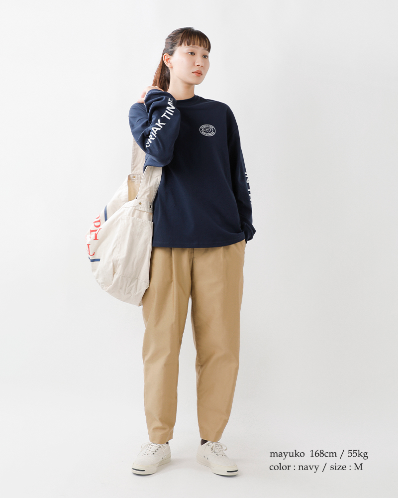 parrottcanvasUSAコットン天竺ブレイクタイムロングスリーブTシャツpc23212011