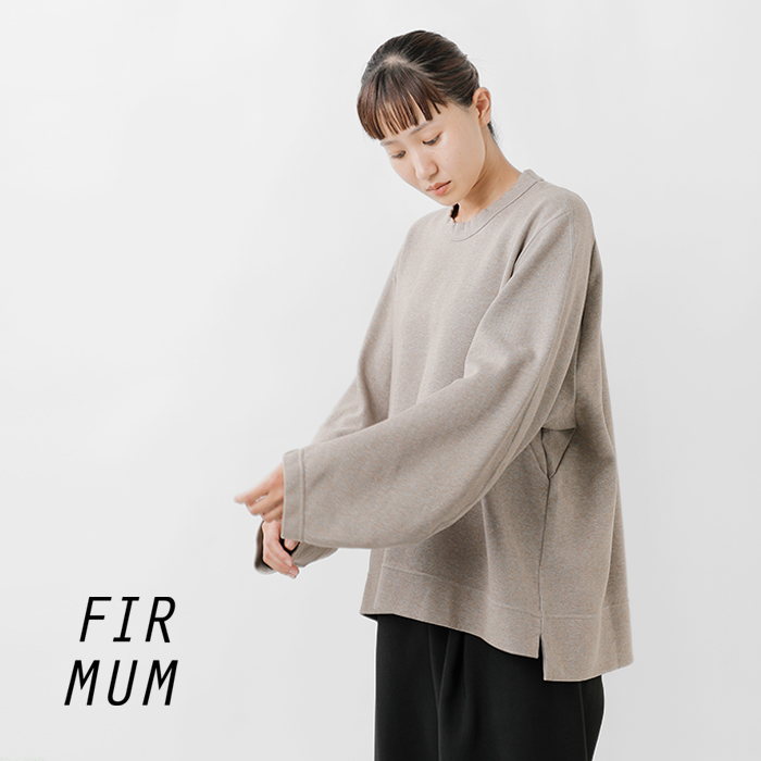 FIR MUM(フィル マム)マルチレイヤーニットクルーネックビッグスリーブプルオーバーrb-fr0703po