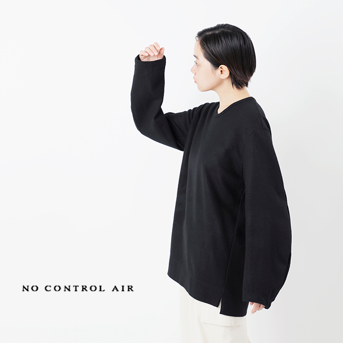 NO CONTROL AIR(ノーコントロールエアー)26Gウーステッドウールスムースニットメルトンプルオーバーrb-nc2101tf