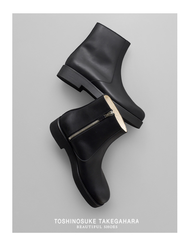 BEAUTIFUL SHOES(ビューティフルシューズ)ステアレザーサイドジップブーツ“SIDEZIPBOOTS”side-zip-boots