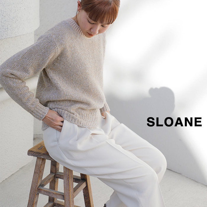 ☆】【30%OFF】SLOANE スローン ラムズウール 3G 天竺 カラーミックス