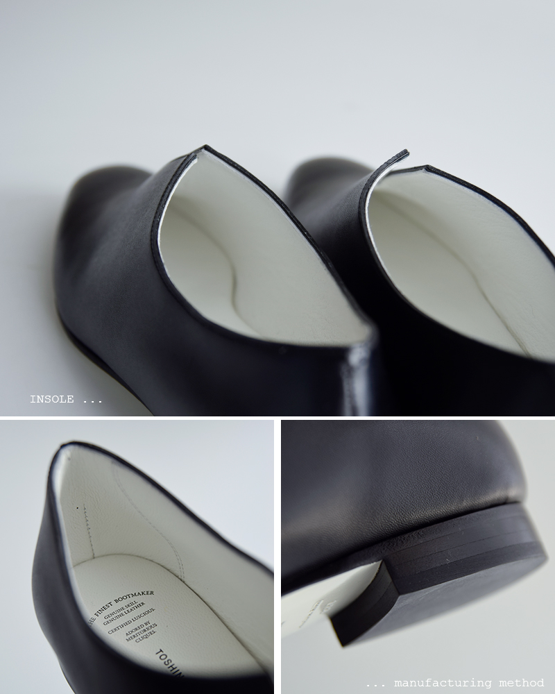 BEAUTIFUL SHOES(ビューティフルシューズ)ステアレザーミニマルデザインスリットシューズslit-shoes