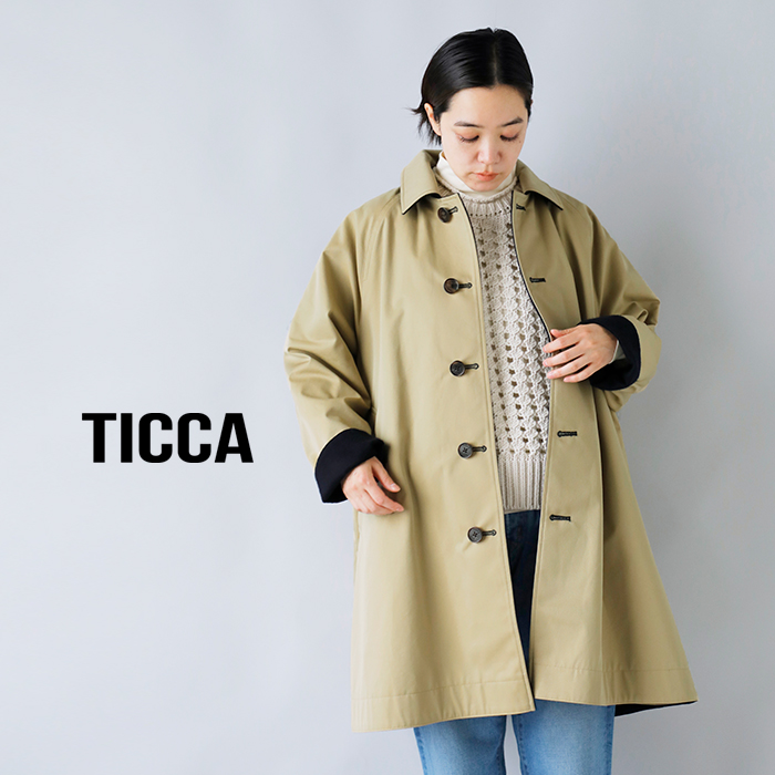 TICCA/ティッカ】 リバーシブルステンカラーコート-