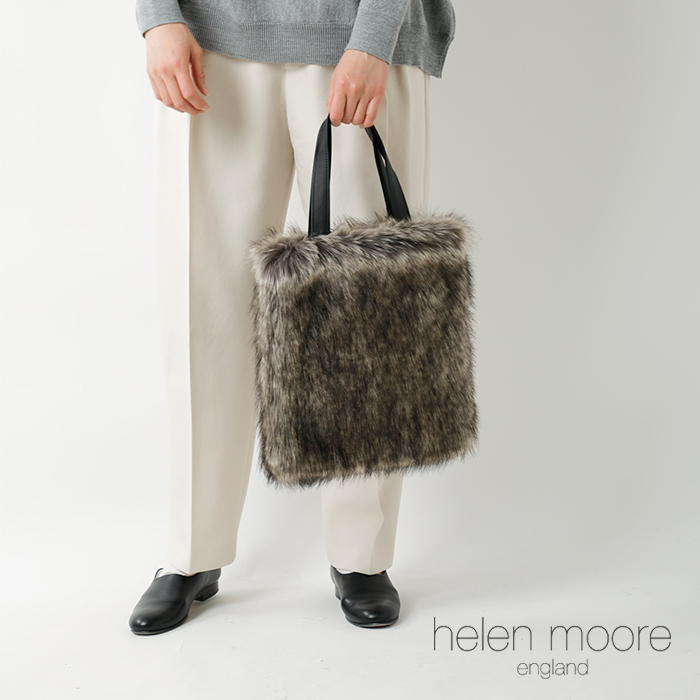 ☆】【30%OFF】helen moore ヘレンムーア エコファー トートバッグ