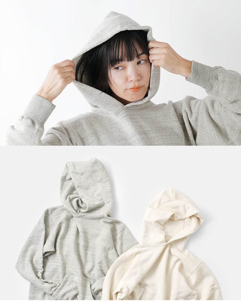 UNDYED(アンダイド)SALLYFOXカラードオーガニックコットン裏毛スウェットフーディー“PVURAKEHOODIE”uns23asp032