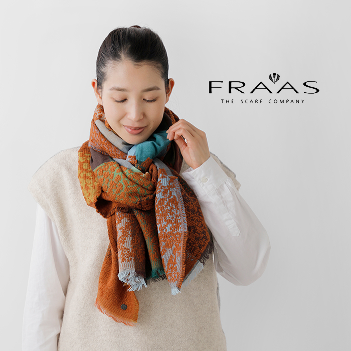 ☆】【30%OFF】V.Fraas ヴィ フラース チェック柄 ストール vfd233007