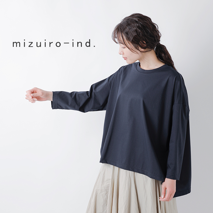 クーポン対象】mizuiro-ind ミズイロインド コットン クルーネック